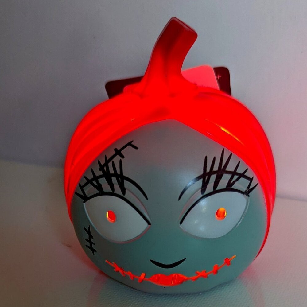 NWT 3" Sally Mini Light Up LED Pumpkin JOL Nightmare Before Christmas NBC Disney